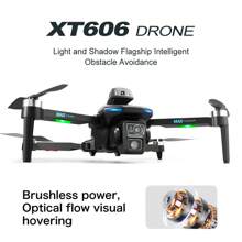 Drone RC XT606 avec caméra HD, longue autonomie. Expérience de vol de drone et WiFi FPV HD pliable avec maintien d'altitude, cadeau idéal pour les débutants en RC, drone économique pour intérieur/extérieur
