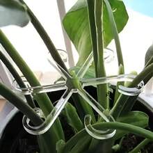 4pcs/Pack Plant Anti-Toppling Support Pole Green Plant Fixator Flower Hydroponic Folding Fixed Support