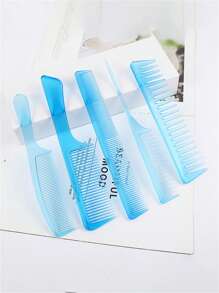 Conjunto de 5 peines para el cabello largo de las mujeres, peines con púas afiladas, para peluquería en el hogar, peluquería profesional, dientes finos para hombres, peine denso