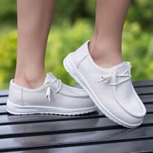 Zapatos deportivos informales tipo slip-on, ligeros, transpirables y cómodos, de diseño clásico y versátiles para niños y niñas, para todas las estaciones