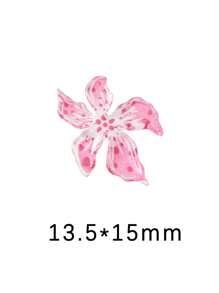 30Pcs Flower Nail Art Charms 3D Hawaii Flowers Nail Rhinestones Hibiscus Floral Nail Gems Colorful Flower Nail Diamonds Spring Summer Nail Jewelry Floral Nail Nail Supplies Nails