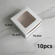 5pcs 4-Inch Basque Cheesecake Boxes For Wedding Season, Birthday White Cardboard Cupcake Boxes 15.2*15.2*7.7cm Paper Packaging Boxes For Daily Pastry, Ins Minimalist Muffin Boxes For Baking Packaging, Suitable For Cookies, Candies, Chocolates, Donuts, Halloween, Christmas Candy And Dessert Cake Boxes - Paper - View 15