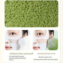 Mănuși demachiante Ermu cu aromă de struguri, burete de curățare delicată pentru față cu puf