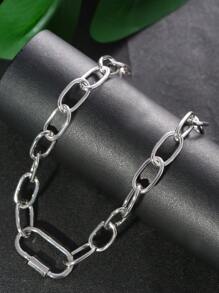 铝合金嘻哈街头风格项链和手链首饰套装，男女情侣配饰 - 項鍊 - 查看 5