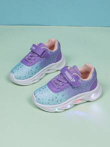 1 paio di scarpe da sport in pelle traspirante con luci a LED alla moda per bambini e ragazzi - casual, ammortizzanti, antiscivolo, adatte per l'uso all'aperto per la corsa e la camminata in tutte le stagioni