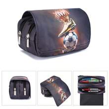 Pencil Case For Boys And Girls, Double-Sided Pattern Pencil Case, Large Storage Wallet Card Case,Compartment Pencil Case For School Students , Back To School Gifts