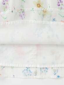 Balabala Girls' Chiffon Dress, Sweet & Elegant Summer Outfit - White Tone - View 6