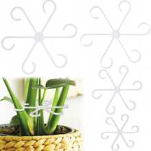 4pcs/Pack Plant Anti-Toppling Support Pole Green Plant Fixator Flower Hydroponic Folding Fixed Support