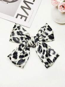 1/4PCS Colorful Leopard Print Bow Hair Clip For Girls And Women, Fashionable, Elegant And Personalized, The Best Gift, Mother's Day, Fashionable Hair Clip, Suitable For Parties Claw Clips Hair Claws Hair Barrettes