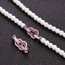 1pc Double Opening Necklace Buckle Chain Universal Buckle DIY Accessory - Multicolor - View 1