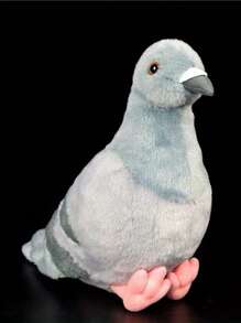1 pièce Jouet en peluche doux et mignon de pigeon - Animal en peluche gris réaliste avec des pattes et un bec roses, idéal comme cadeau pour enfants, design d'oiseau ludique, jouet d'oiseau ludique | Design d'animal réaliste | Jouet en peluche, Cadeaux de pigeon