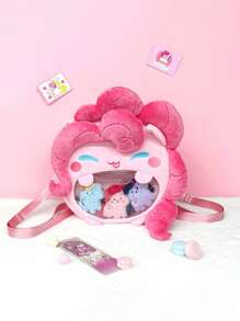 Hasbro Bolso de hombro/cruzado con correa ajustable de 50 cm de Twilight Sparkle y Pinkie Pie de My Little Pony, regalo de cumpleaños y Día de la Madre (entrega aleatoria de una pieza)