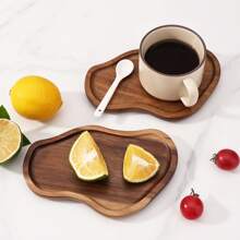 Wholesale Creative Tray, Rosewood Tray, Cloud & Peanut Shaped Tea Tray, Coffee Cup Heat-Resistant Wooden Plate, Coaster, Cake & Snack Wooden Plate - Multicolor - View 5