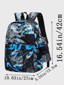 Junior High School Boy Schoolbag Highly Attractive Level Handsome High School Student Backpack College Student - Multicolor - View 3