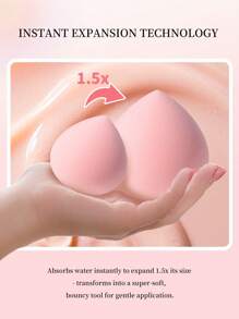 1个干湿两用化妆海绵套装，桃形可重复使用海绵，适用于粉状和液状彩妆，柔软灵活的晕染工具，适合日常和旅行使用，男女皆宜。化妆品，价格实惠，可用于房间装饰、梳妆台、旅行、卧室、化妆配件、粉扑、美妆蛋、散粉扑、化妆海绵、价格实惠、圣诞礼物、化妆品、化妆工具、便宜货、礼物、女士礼物、圣诞礼物、赠品、旅行、便宜货、旅行必备品。 - 淺粉色 - 查看 8