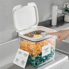 Laundry Room Storage Container With Lid For Storing Laundry Balls, Dryer Balls, Powder, Fragrance Beads, Household Organizing Storage Box