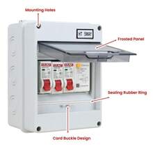 5Way Waterproof Distribution Box Circuit Breaker MCB Power Plastic Junction Wire Box IP65 Electrical Box (One Empty Box) - White - View 7