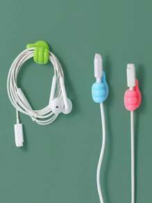 5/10个随机颜色创意拇指/小指形状多功能电缆整理器挂钩 - 彩色 - 查看 8