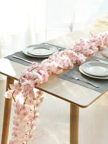 1/3/5 piezas Guirnaldas artificiales de flores de cerezo de primavera falsas de 1,8 m para decoración de fondo de boda, fiesta, habitación, pared, decoración japonesa kawaii, interior y exterior, regalos de cumpleaños, decoración, regalo, boda, artículos de boda, decoración de boda, decoraciones artificiales, regalos, fiesta de boda, decoración del hogar, rosa, rosa decorativa, estilo decorativo