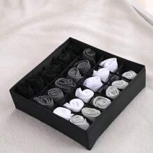 24-Grids Fabric Storage Box, Large Capacity Organizer Box For Underwear, Socks, Home Use