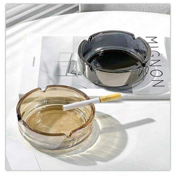 Minimalist Creative Luxury Home Hotel Living Room Office Bedroom Dormitory Fashionable Round Glass Ashtray