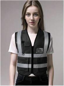 High Visibility Security Working Reflective Vest Personalized Construction Traffic Outdoor Cycling Wear For Men Woman