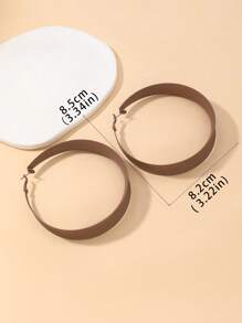 1 对夸张迷人的波西米亚风格宽环耳环，适合日常佩戴、派对、宴会等