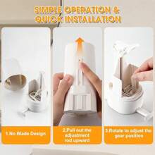 1SET Soap Grinder Dispenser Powder Maker Waterproof For Bathroom Washroom Kitchen Adjust - White - View 7