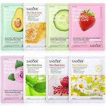 SADOER 1 Peça/15 Peças/30 Peças/50 Peças Máscara Facial de Rosa Vegetal, Máscara Facial Hidratante