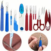2/5/8pcs Stainless Steel Seam Ripper Set - Seam Ripper, Thread Ripper And Thread Snips, Suitable For Sewing And Home Supplies - Multicolor - View 1
