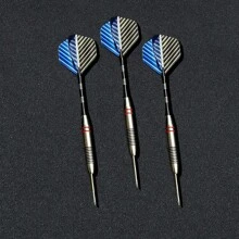 3 Pcs Stainless Steel 24G Professional Dart Set, Universal Fit For Training And Competition, Sturdy Design For Players Age 14 And Up