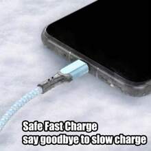 Cable de carga rápida USB Tipo C de 240W 5A compatible con Samsung S25 S24 S23 S22, Realme, 17 15 14 13 12 11, , OPPO, OnePlus (Nota: Este producto solo es compatible con el cargador original para lograr una potencia de 240W. Este producto no es compatible con iPhone para carga rápida) - 240W CA - Ver 4