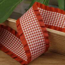 Cinta de grosgrán con textura de espiga con volantes, accesorio DIY para manualidades, decoración de ropa, cajas de regalo, suministros para envolver flores - Multicolor - Ver 14