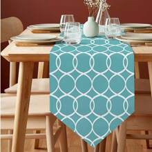 1PC Pure Water Green Triangular Table Penant, Dressing Table, Scarf, Wedding Party/Ceremony/Banquet Table Decor Modern Minimalist White Contemporary Medieval