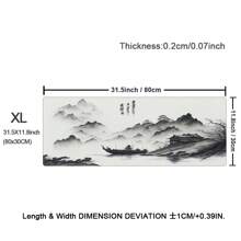 Big Art Mousepad White Black Landscape Desk Protector Pad On The Table Pads Computer Mat Xxl Mouse Pad Extended Pad Deskmat Office Carpet