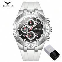 ON6857，男士运动手表，休闲运动风格，多功能计时码表，夜光防水设计，适合日常和户外活动，父亲节的完美礼物 - A - 查看 10