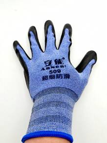 Gants de travail, résistants à l'usure, en mousse de caoutchouc, antidérapants, respirants, enduits de latex pour la construction, la protection du personnel en usine