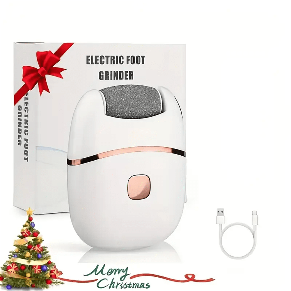 Lima elettrica ricaricabile senza fili per piedi, a batteria agli ioni di litio ricaricabile USB (400 mAh), con 2 velocità regolabili, luce LED, testina di levigatura staccabile, adatta per pelle spessa, dispositivo portatile per la cura dei piedi, strumento di bellezza, bassa tensione ≤36V, batteria ricaricabile, facile da usare