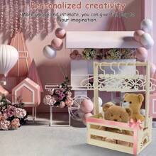 1个木制衣柜收纳盒，新生儿欢迎礼物，男女通用婴儿木制洗礼篮，育婴室收纳篮，主要材质：木材 - 多色 - 查看 5