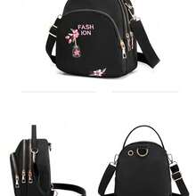 Women's Crossbody Bag Multi-Purpose Fashionable Mini Backpack Korean Style New Lightweight Nylon Oxford Cloth Bag Shoulder Messenger Bag