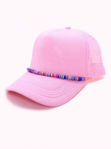 Tucker Hat Chain Baseball Hat Lant Decor Lant Stone Beads Acrilic Linked Hat Chain