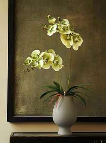 3 peças/Conjunto de Flores de Orquídea Borboleta Artificial, 60cm de Altura, 7 Flores Grandes, Flores de PU Toque Realista, Ideal para Buquês de Casamento DIY, Centros de Mesa, Adequado para Casamento, Casa, Escritório, Festa, Hotel, Quintal, Restaurante, Terraço, Decoração, Dia dos Namorados, Presente