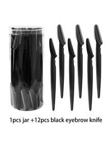 170件套+收纳盒，包含多色眉毛修剪器和剃须刀套装，眉毛修剪器和剃须刀，化妆品，价格实惠，房间装饰，梳妆台，旅行，卧室，化妆配件，眉毛剃刀，价格实惠，圣诞礼物，化妆品，化妆工具，经济实惠，礼物，女士礼物，圣诞礼物 - 黑色 - 查看 19