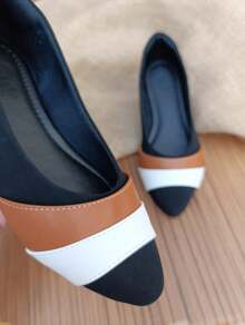 KIT 2 Pairs Salome Sandals Pointed Toe Flats Comfortable Elegant Casual Women's Black White Caramel Jeans Foreign Fashion Promotion - 軍綠色 - 查看 4