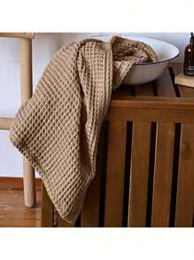 Waffle Bath Towel Sets For Bathroom - Soft, Quick Dry, Thin, Lightweight, 100% Turkish Cotton Towels 35x71 (Brown, Set Of 2 Bath Towels)