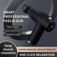 SEAGO Fascia Gun Muscle Massage Gun With LCD Display, Deep Tissue Muscle Handheld Percussion Massager For Body, Back And Neck Pain, Ultra-Compact And Elegant Design, High Torque Drive, Gift For Dad, Gift For Friends,