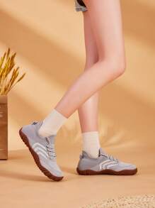 Damskie trampki antypoślizgowe, buty do chodzenia, elastyczne dzianinowe wsuwane buty fitness dla szerokich stóp, buty do bosych stóp, kemping, piesze wycieczki, joga, ćwiczenia
