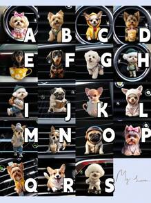 1PC Car Puppy Vent Aromatherapy Clip, 19 Puppy Options To Choose From, Acrylic Material Car Waterproof Decoration, Cute Car Interior Decoration - 1pc Multicolor - View 12