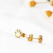 Unique Minimalistic Hand Shaped Pendant Set - New Fashion High-End INNS Earrings & Necklace 2 Pieces Set