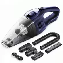 CascadeVac Aspirateur portable pour la maison et la voiture, à main, aspiration puissante, rechargeable par USB, mini-aspirateur de nettoyage avec de multiples accessoires, convenant pour la voiture, la maison, le bureau et les fentes